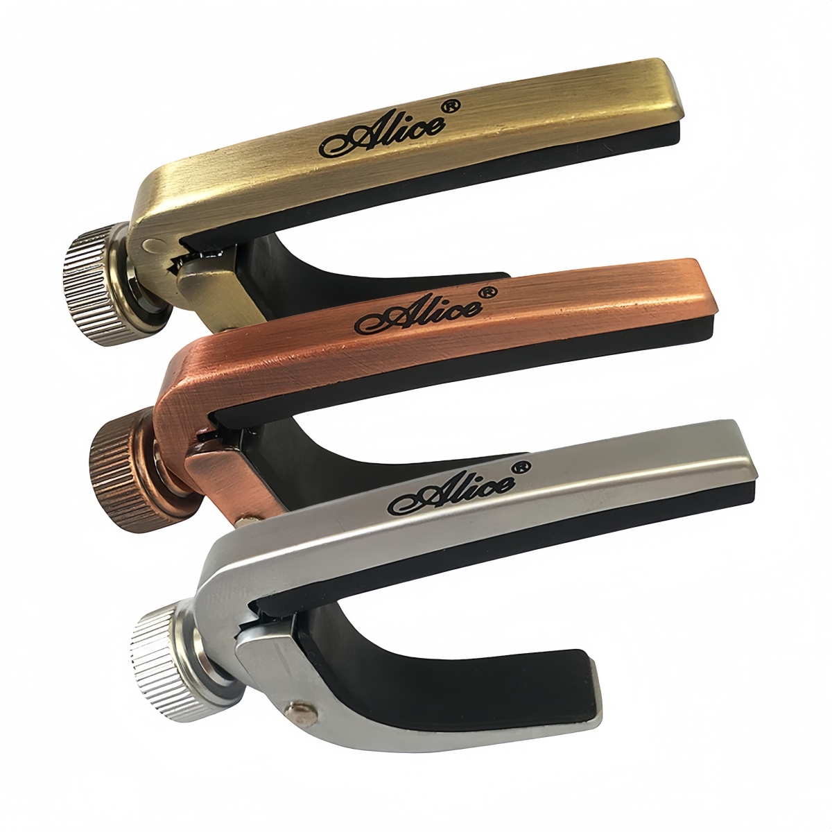 Guitar Capo Clip - Kapodaster gitarowy Alice, rolkowy, metalowy, szybka