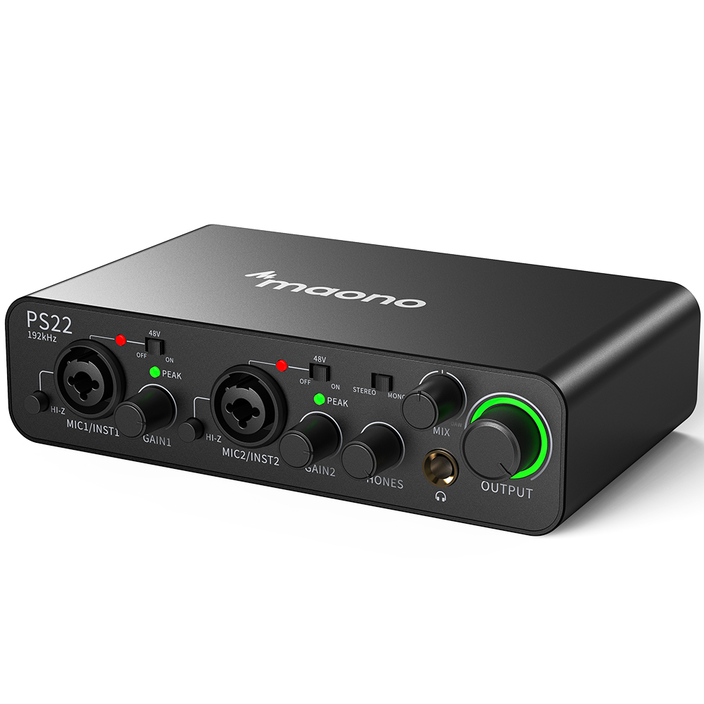 Audio Music Mixer - MAONO PS22 Profesjonalne Interfejsy Audio Miksery