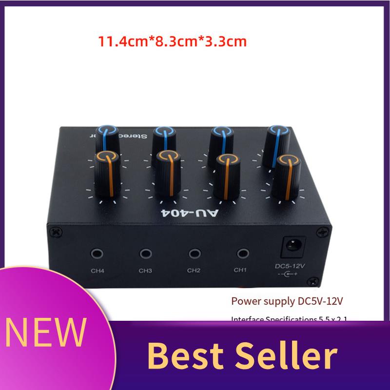 Audio Music Mixer - M07K-AU-404 Stereo Sound Czterokanałowy Mikser Audio