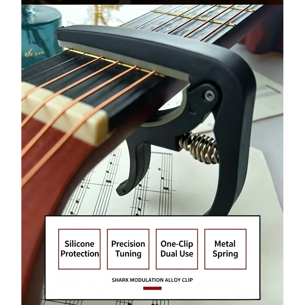 Guitar Capo Clip - Kapodaster 2 w 1 z wyciągaczem