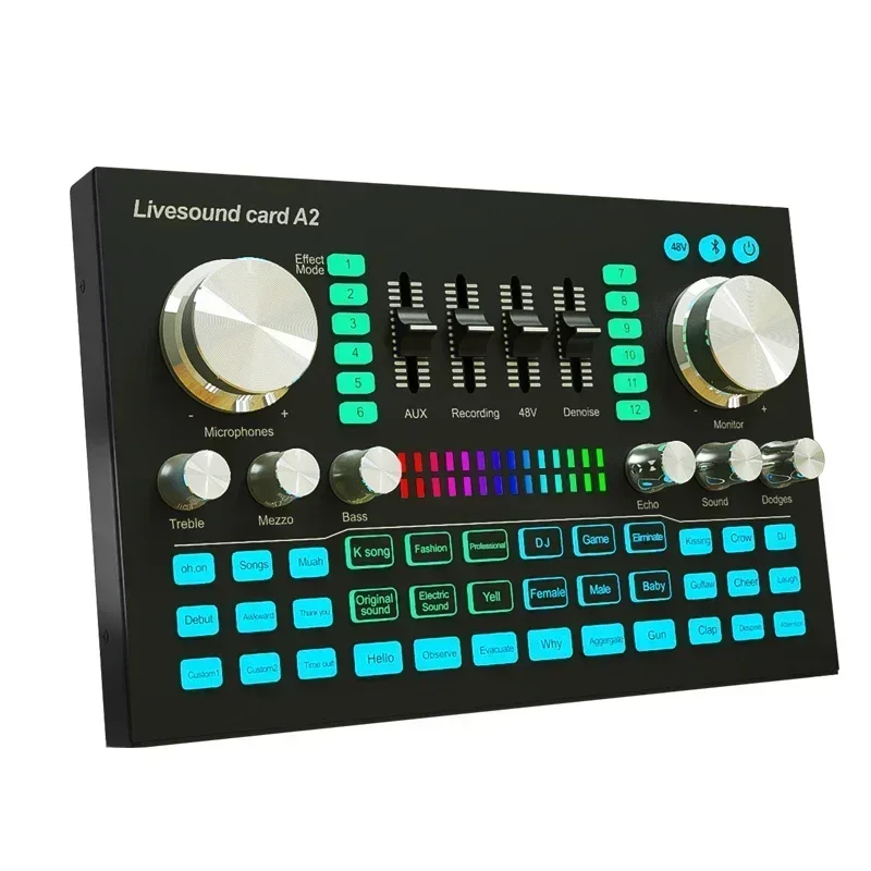Audio Music Mixer - Karta dźwiękowa A2 na żywo Karta