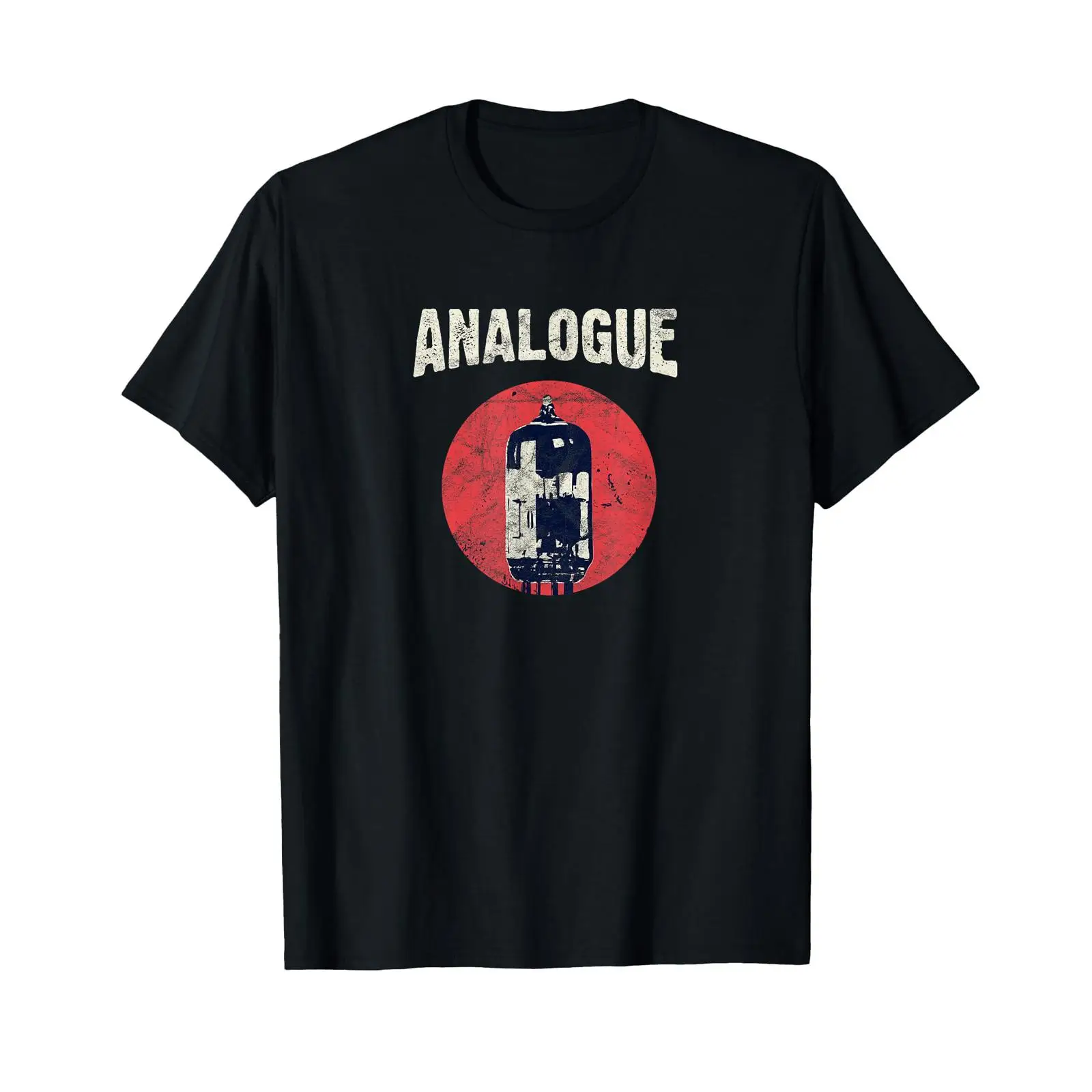 Audio Youtube Music Free - Koszulka Vintage z analogowym wzorem lampowego