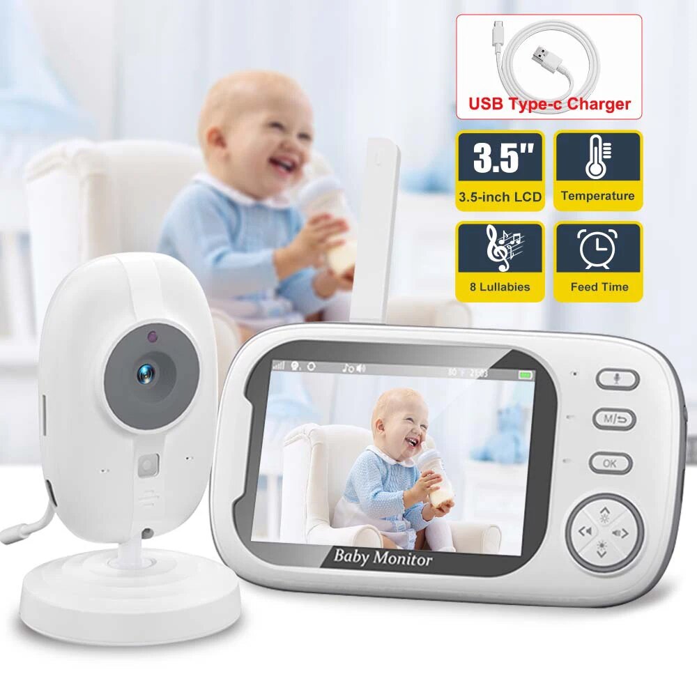 Audio Music Videos - 3,5'' niania wideo 2.4G matka dziecko