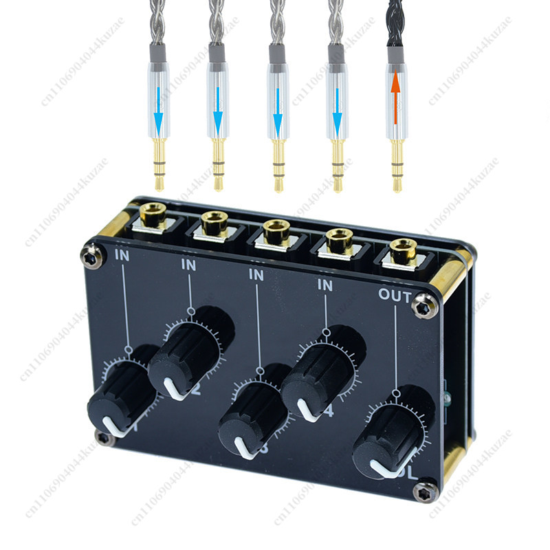 Audio Music Mixer - Dwukanałowy mikser audio na żywo, 4