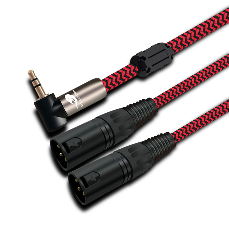 Audio Music Mixer - Kabel audio Premium z kątowym złączem