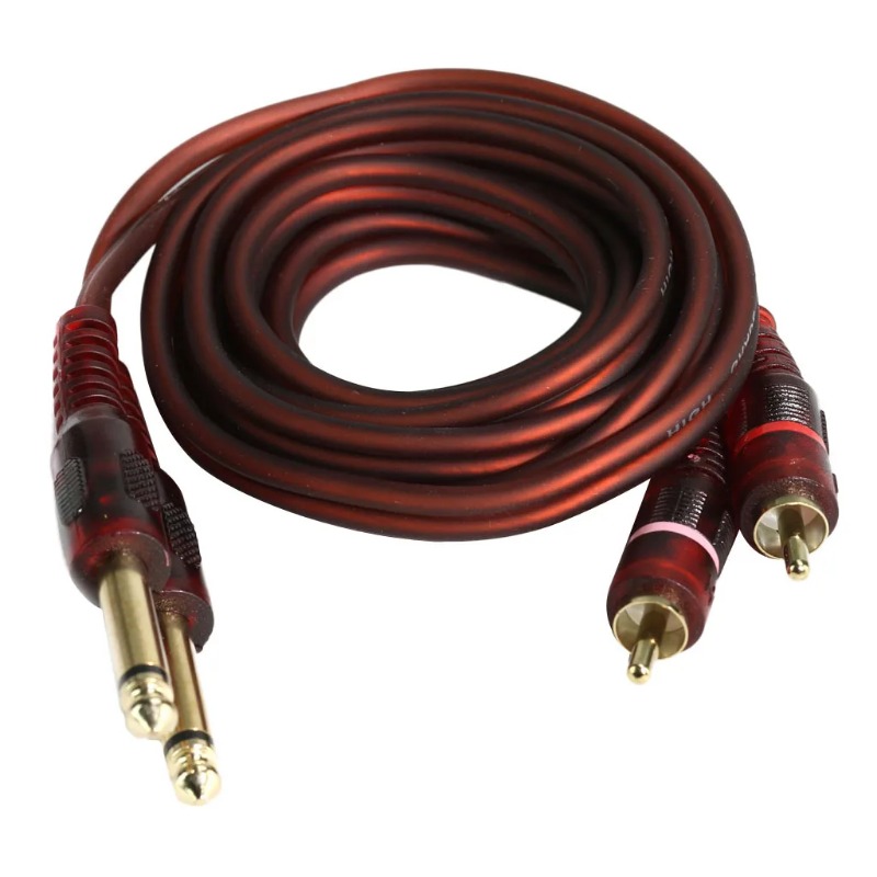 Audio Music Mixer - Pozłacany, wysoce ekranowany kabel audio z