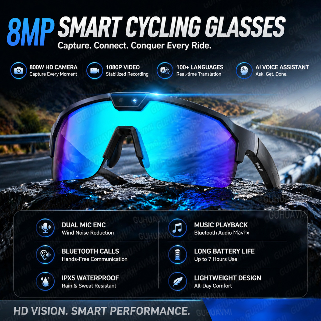 Audio Music Videos - Nowe okulary sportowe POV do jazdy