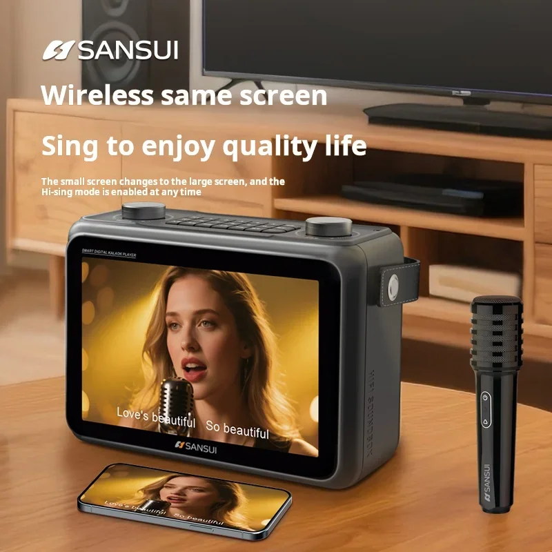 SANSUI K115 Ekran LED 10,1-cal – Audio Music Lyrics recenzja i cena