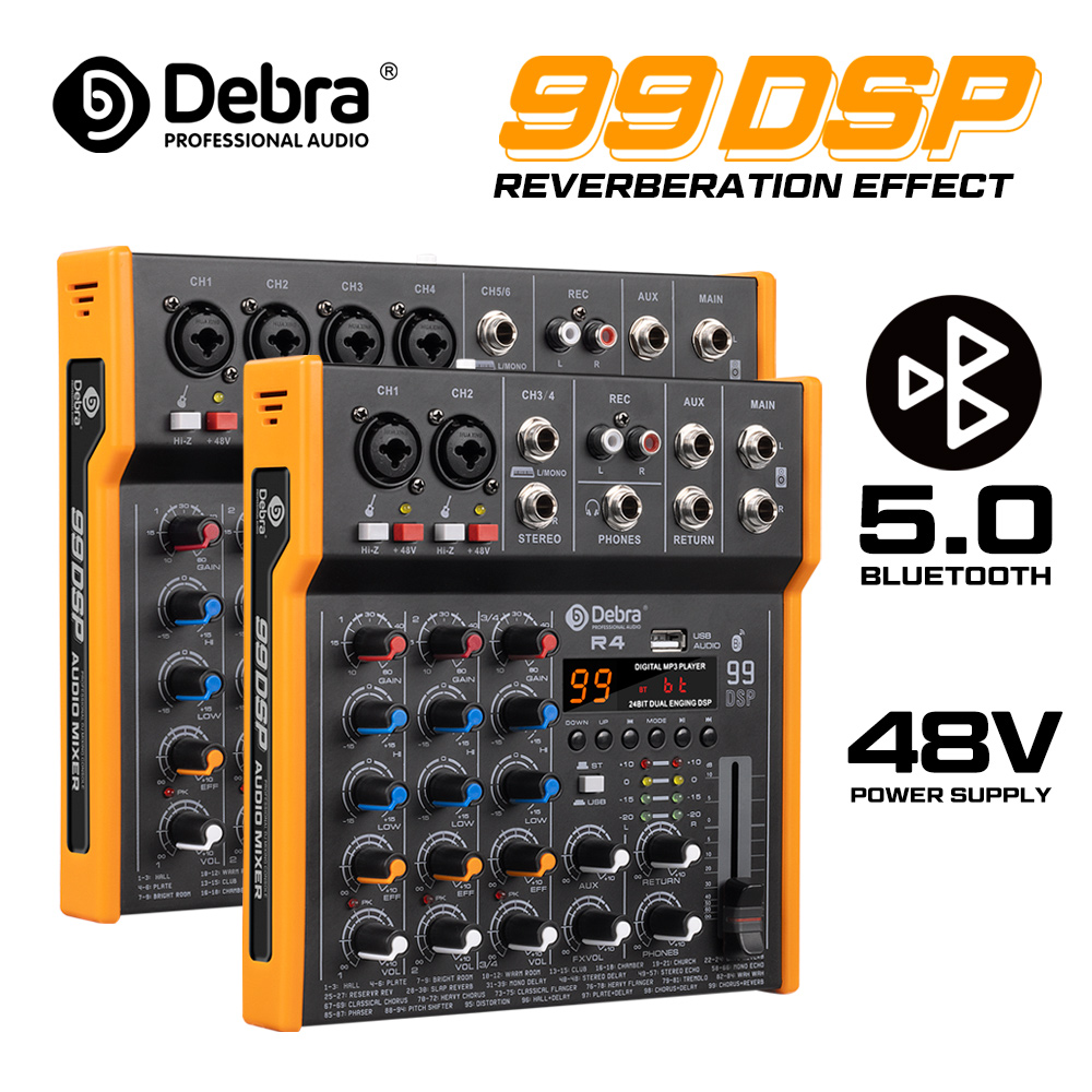 Debra R4/R6 6-kanałowy mikser  – Audio Music Mixer recenzja i cena