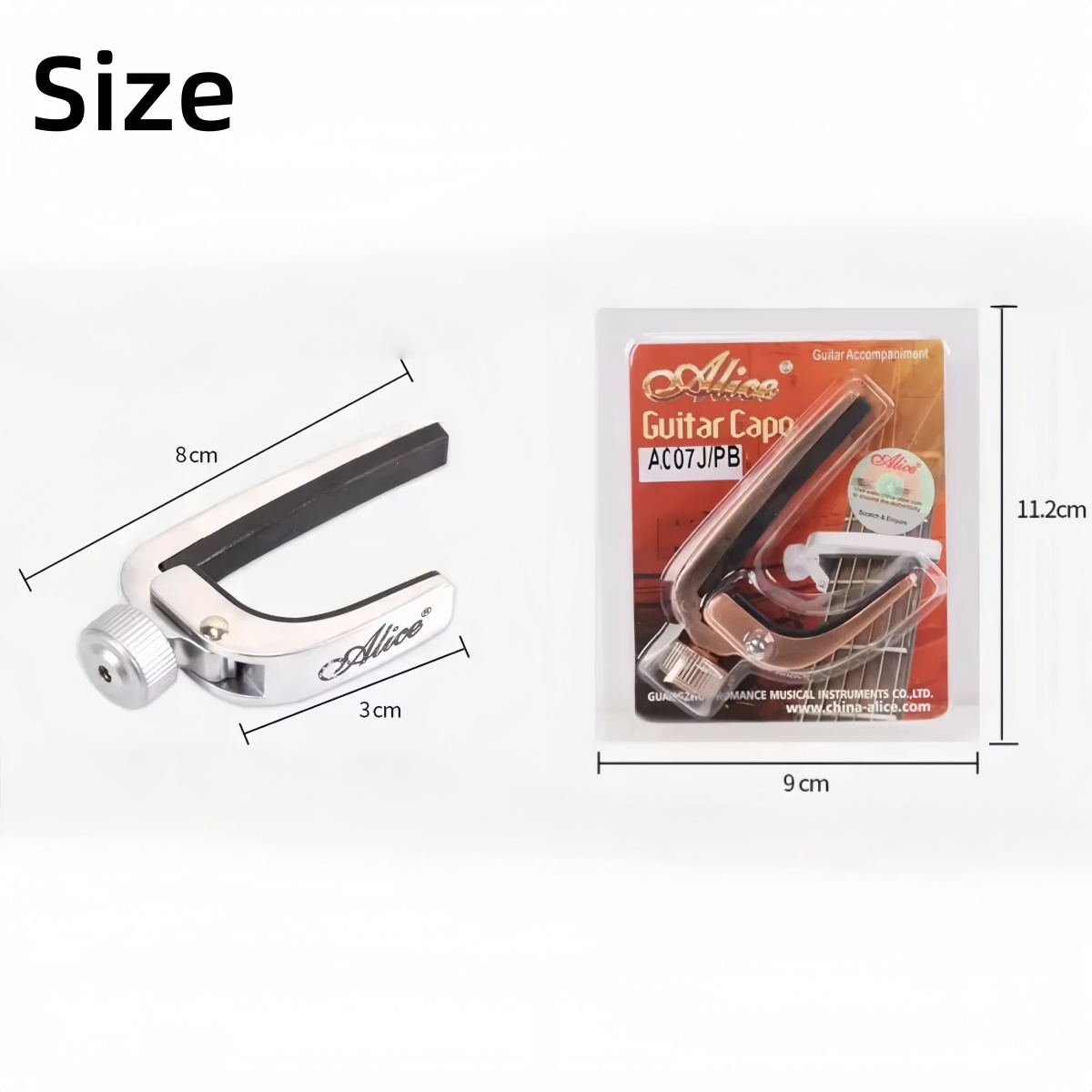 Kapodaster gitarowy Alice, rol – Guitar Capo Clip recenzja i cena