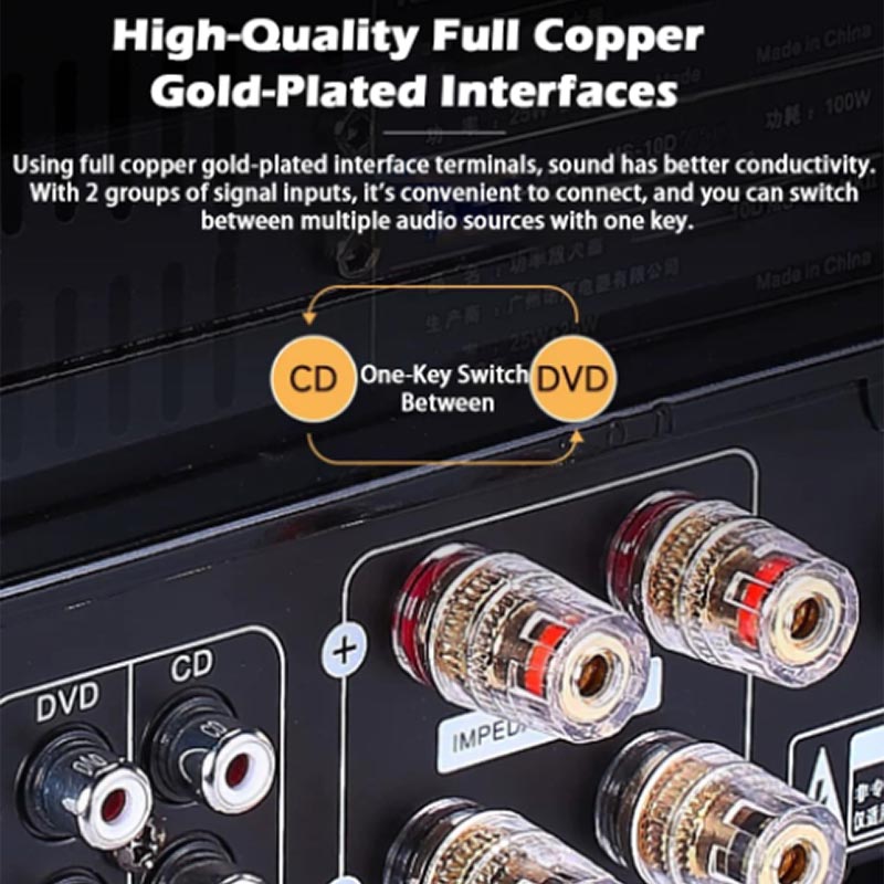Wzmacniacz lampowy HIFI 2.1Ch  – Audio Youtube Music Free recenzja i cena