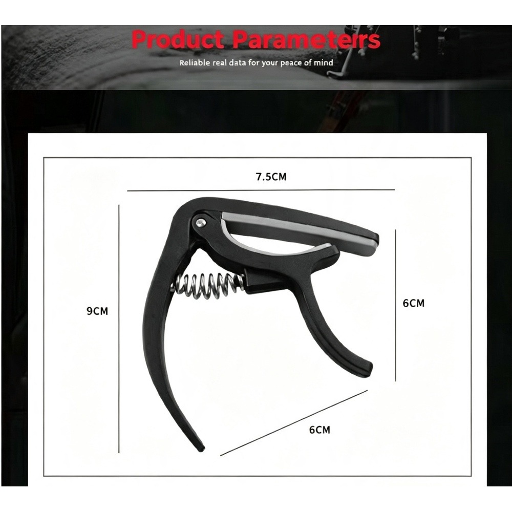 Kapodaster 2 w 1 z wyciągaczem – Guitar Capo Clip recenzja i cena