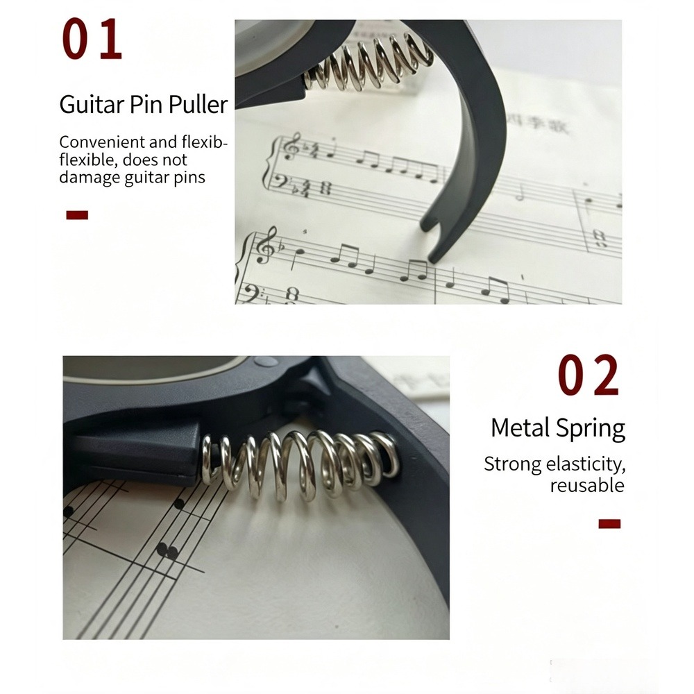 Kapodaster 2 w 1 z wyciągaczem – Guitar Capo Clip recenzja i cena