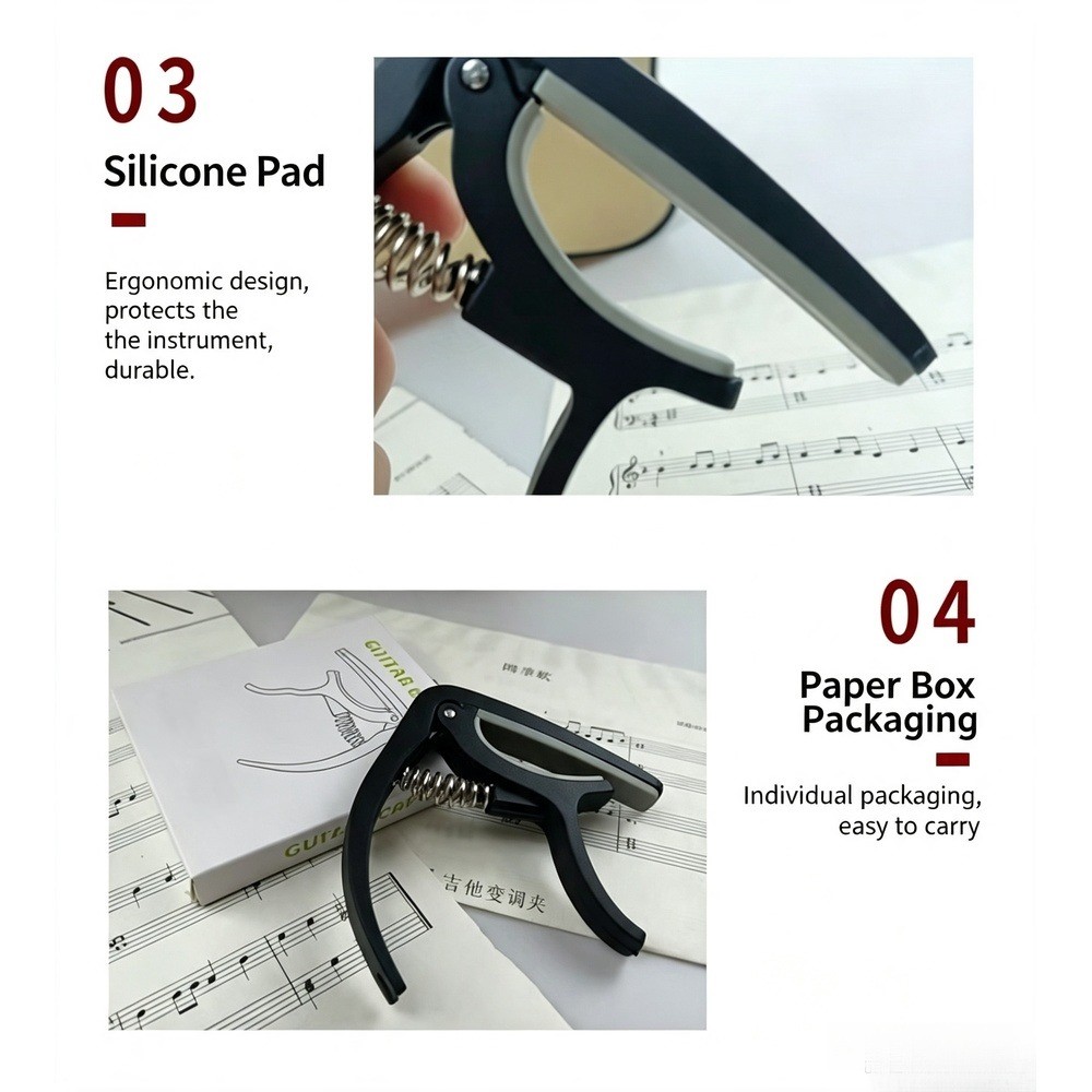 Kapodaster 2 w 1 z wyciągaczem – Guitar Capo Clip recenzja i cena