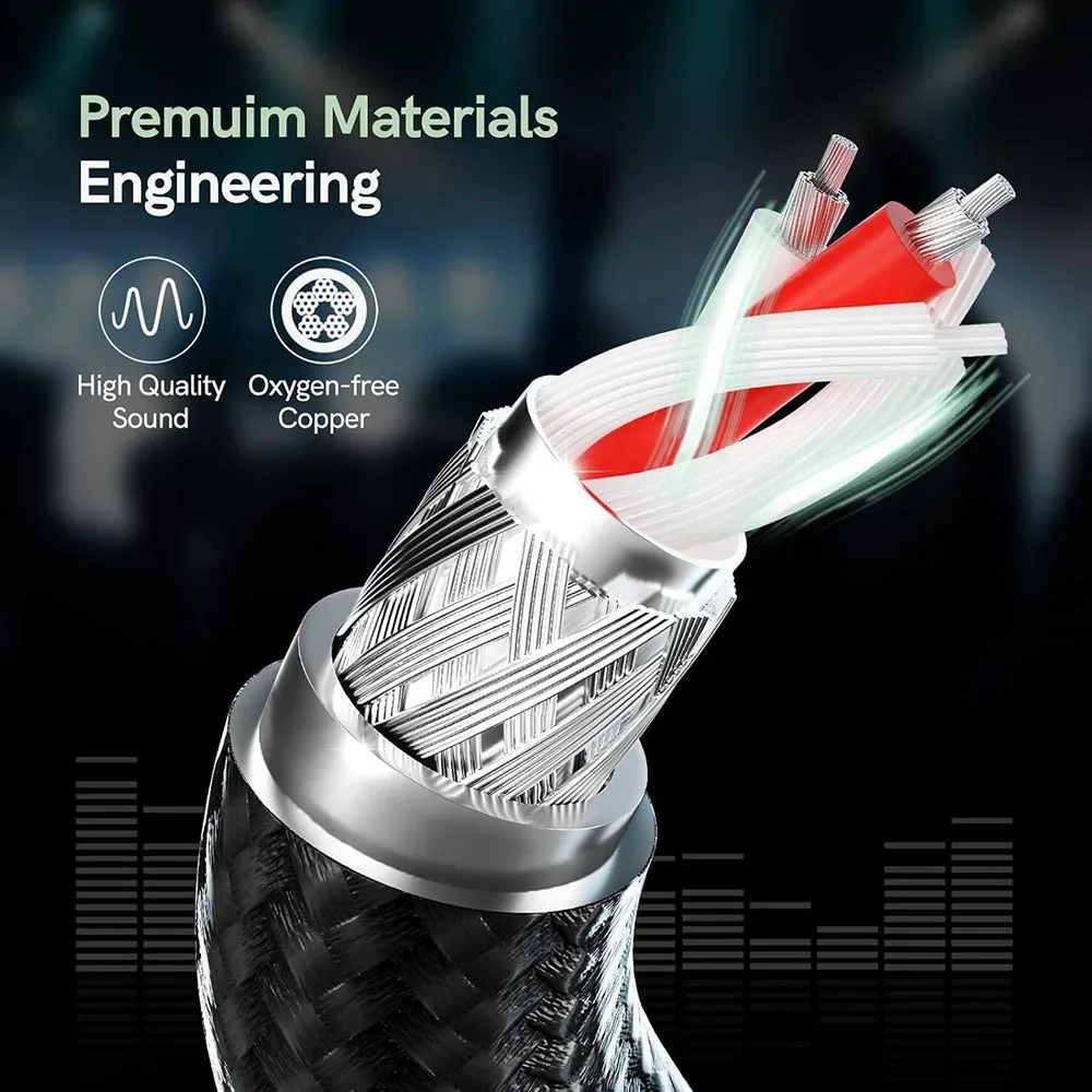 Kabel XLR męski na 6,35 mm TRS – Audio Music Mixer recenzja i cena
