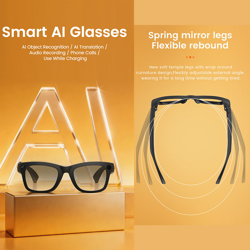 Inteligentne okulary AI z kame – Audio Music Videos recenzja i cena