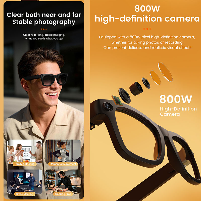 Inteligentne okulary AI z kame – Audio Music Videos recenzja i cena