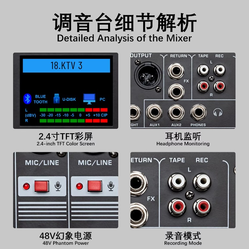 GAX-HLM80 Green Audio 8-kanało – Audio Music Mixer recenzja i cena